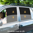 Car Window Shades Dual Panel Magnetic UV Blocking