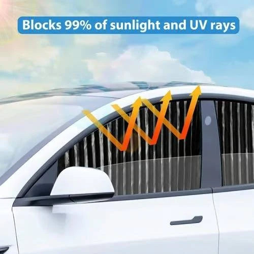 Car Window Shades Dual Panel Magnetic UV Blocking