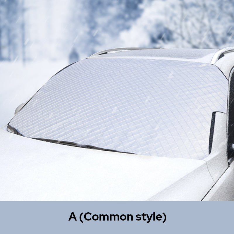 Car Windshield Cover All-Season Magnetic & Elastic Fit