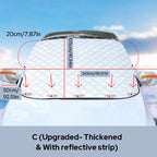 Car Windshield Cover All-Season Magnetic & Elastic Fit