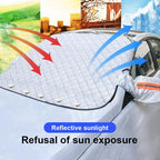 Car Windshield Cover All-Season Magnetic & Elastic Fit