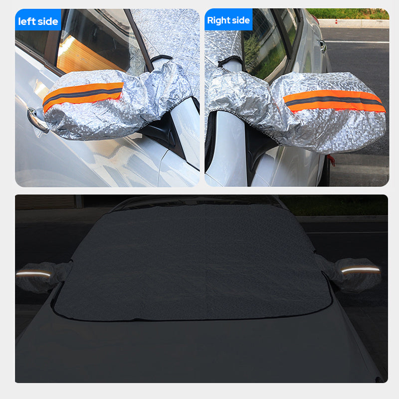 Car Windshield Cover All-Season Magnetic & Elastic Fit