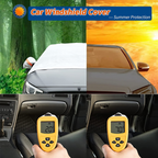 Car Windshield Cover All-Season Magnetic & Elastic Fit