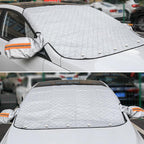Car Windshield Cover All-Season Magnetic & Elastic Fit