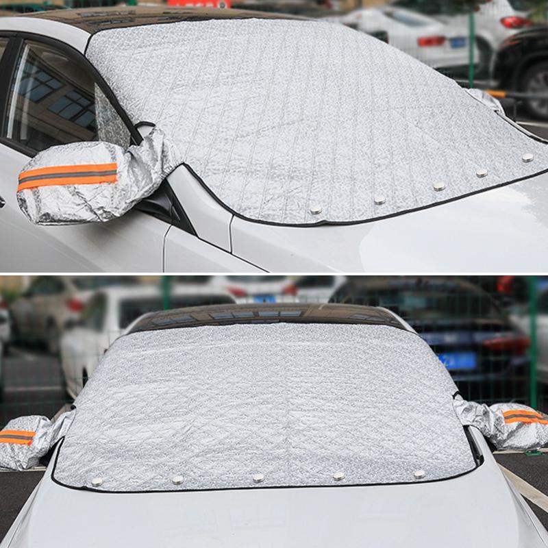 Car Windshield Cover All-Season Magnetic & Elastic Fit