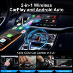 CarPlay Adapter Wireless Dual-Band USB & USB-C