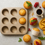 Carbon Steel Non-Stick Cupcake & Muffin Pan (6/9/12 Holes)