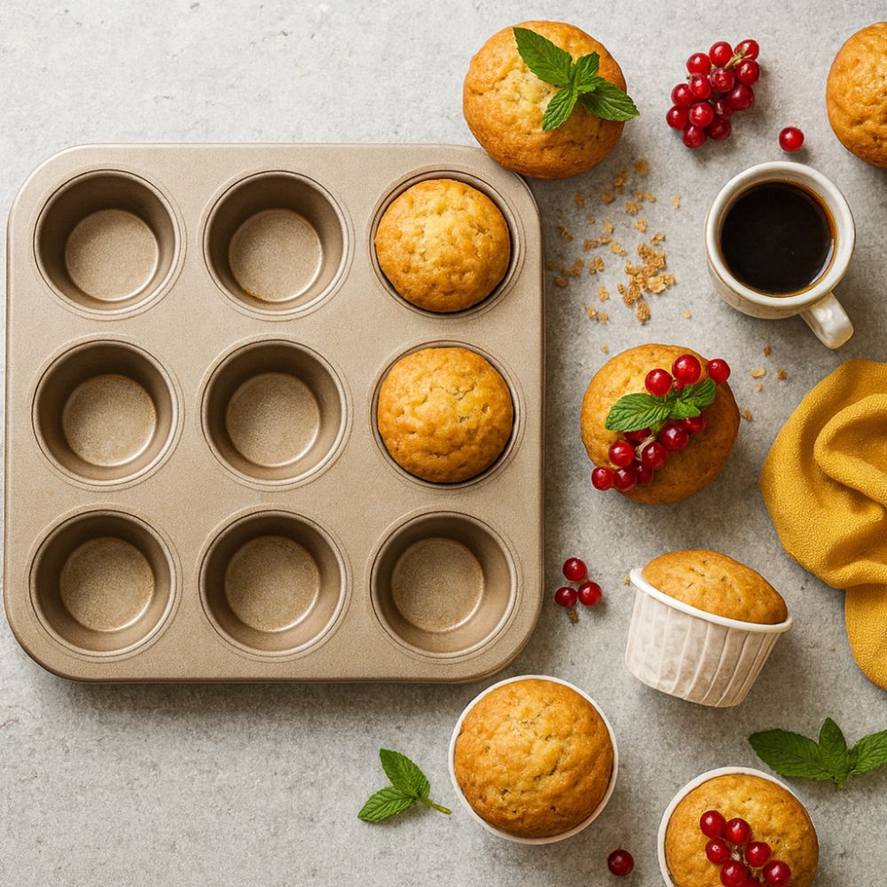 Carbon Steel Non-Stick Cupcake & Muffin Pan (6/9/12 Holes)