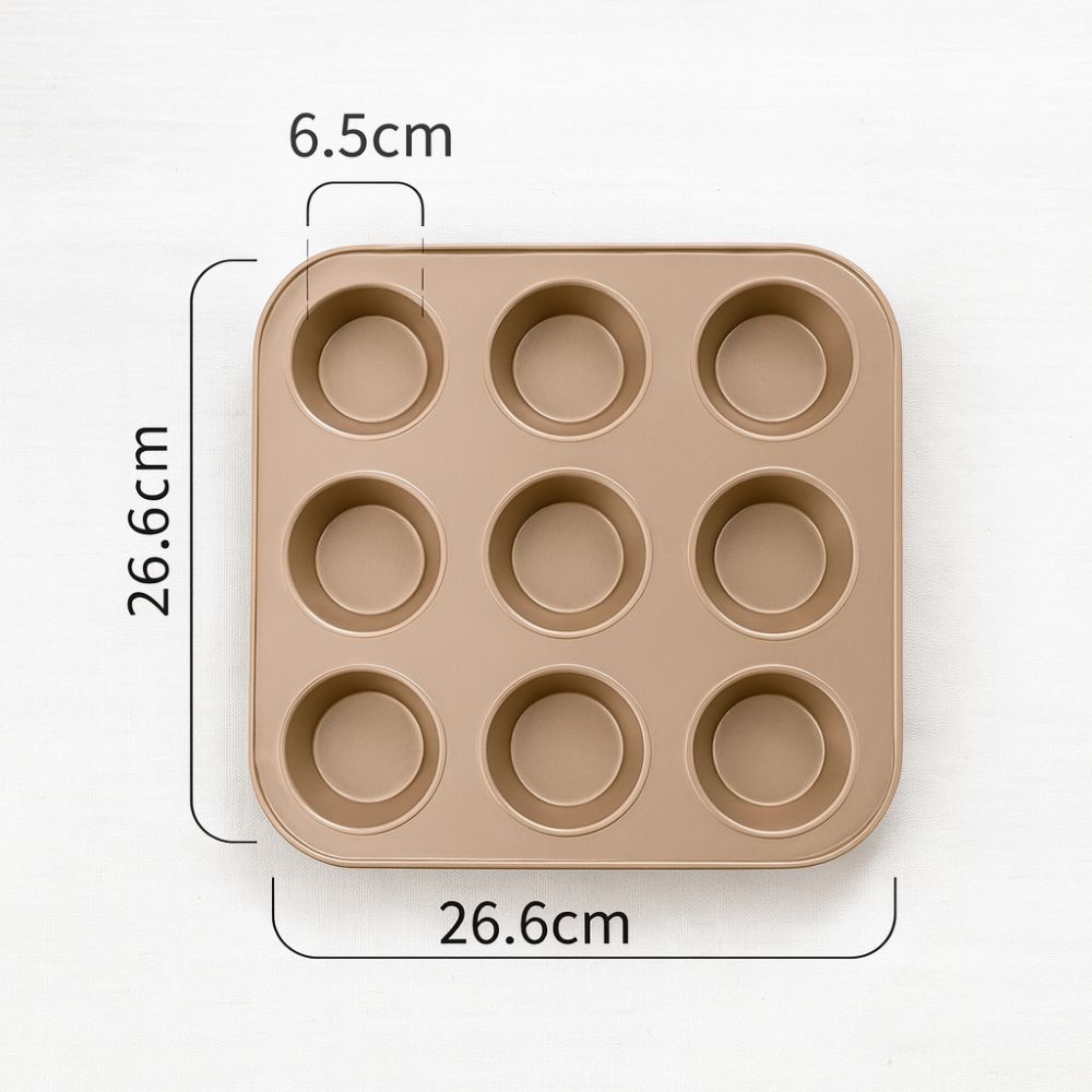 Carbon Steel Non-Stick Cupcake & Muffin Pan (6/9/12 Holes)