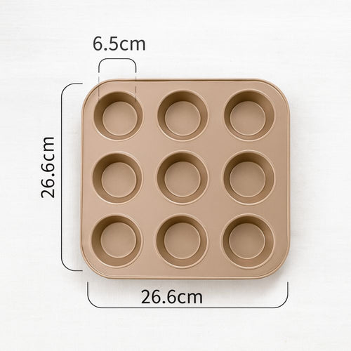 Carbon Steel Non-Stick Cupcake & Muffin Pan (6/9/12 Holes)