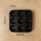 Carbon Steel Non-Stick Cupcake & Muffin Pan (6/9/12 Holes)