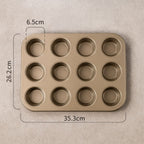Carbon Steel Non-Stick Cupcake & Muffin Pan (6/9/12 Holes)
