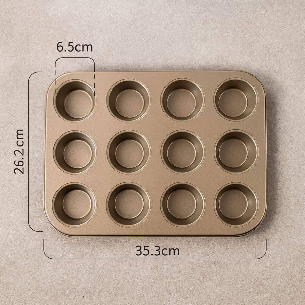 Carbon Steel Non-Stick Cupcake & Muffin Pan (6/9/12 Holes)