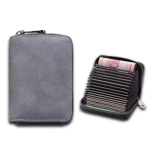 Card Holder Leather Slim Multiple Card Slots