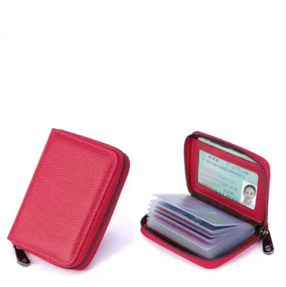 Card Holder Leather Slim Multiple Card Slots