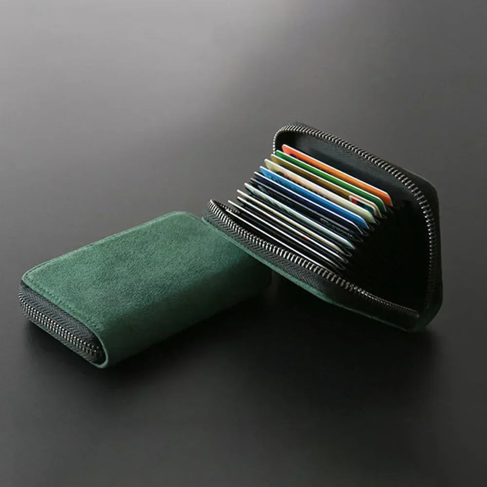 Card Holder Leather Slim Multiple Card Slots