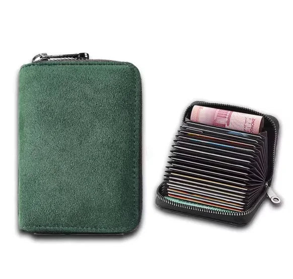 Card Holder Leather Slim Multiple Card Slots