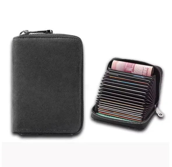 Card Holder Leather Slim Multiple Card Slots