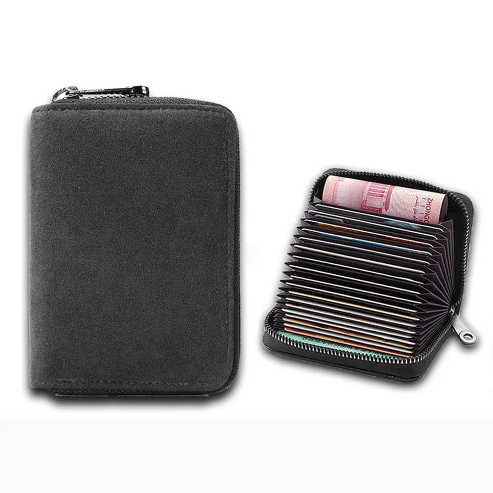 Card Holder Leather Slim Multiple Card Slots