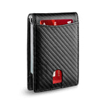Card Holder RFID-Blocking Genuine Leather 12-Card Capacity