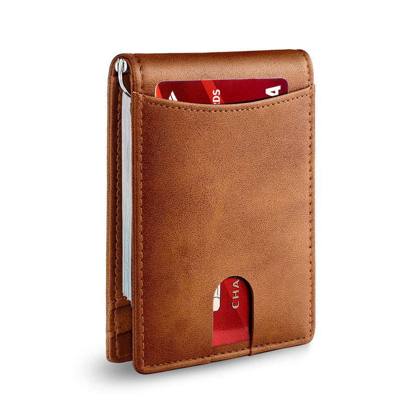 Card Holder RFID-Blocking Genuine Leather 12-Card Capacity