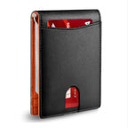 Card Holder RFID-Blocking Genuine Leather 12-Card Capacity