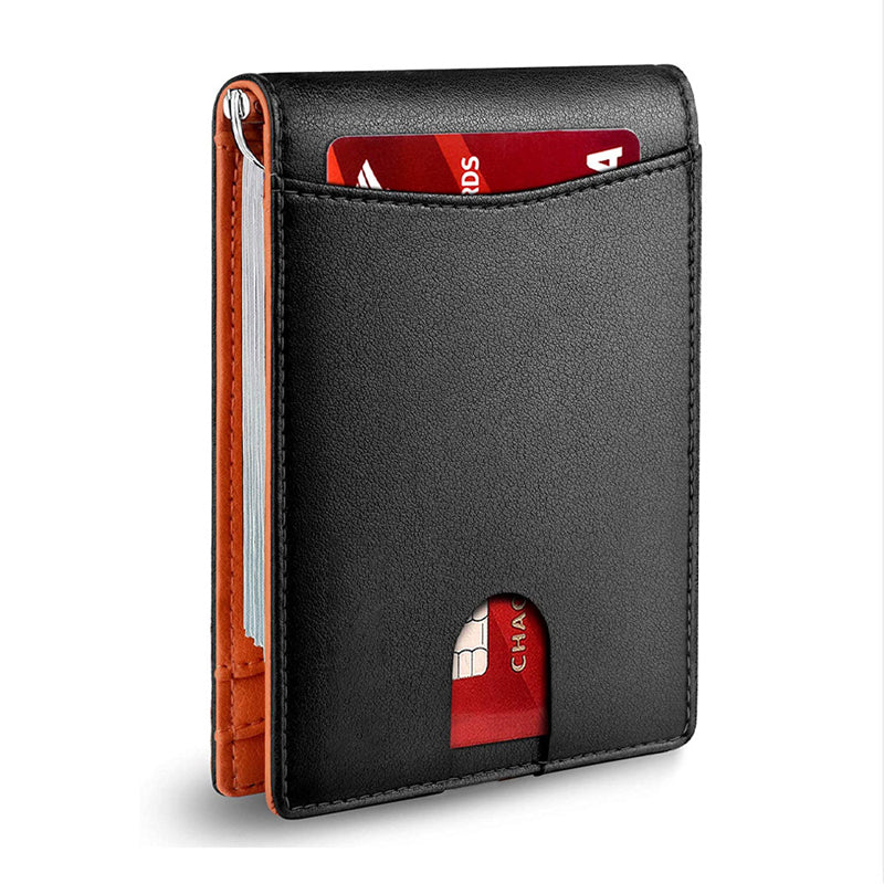 Card Holder RFID-Blocking Genuine Leather 12-Card Capacity
