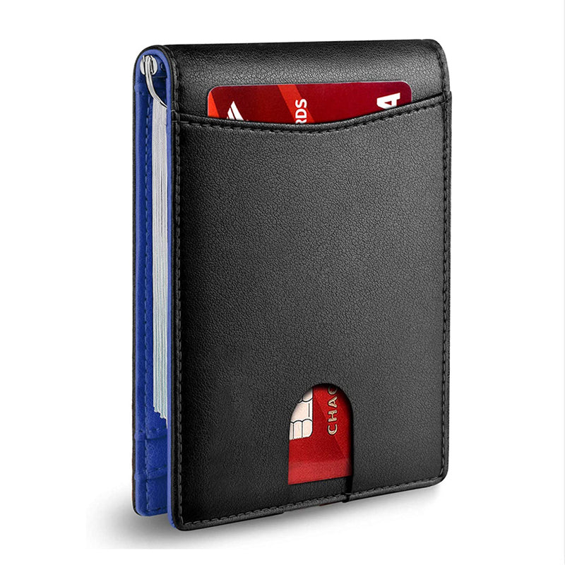 Card Holder RFID-Blocking Genuine Leather 12-Card Capacity