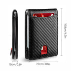 Card Holder RFID-Blocking Genuine Leather 12-Card Capacity
