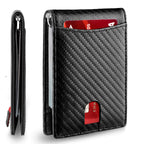 Card Holder RFID-Blocking Genuine Leather 12-Card Capacity