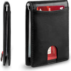 Card Holder RFID-Blocking Genuine Leather 12-Card Capacity