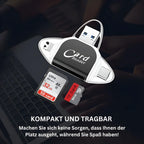 Card Reader 4-In-1 USB 3.0 Lightning & USB-C