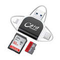 Card Reader 4-In-1 USB 3.0 Lightning & USB-C