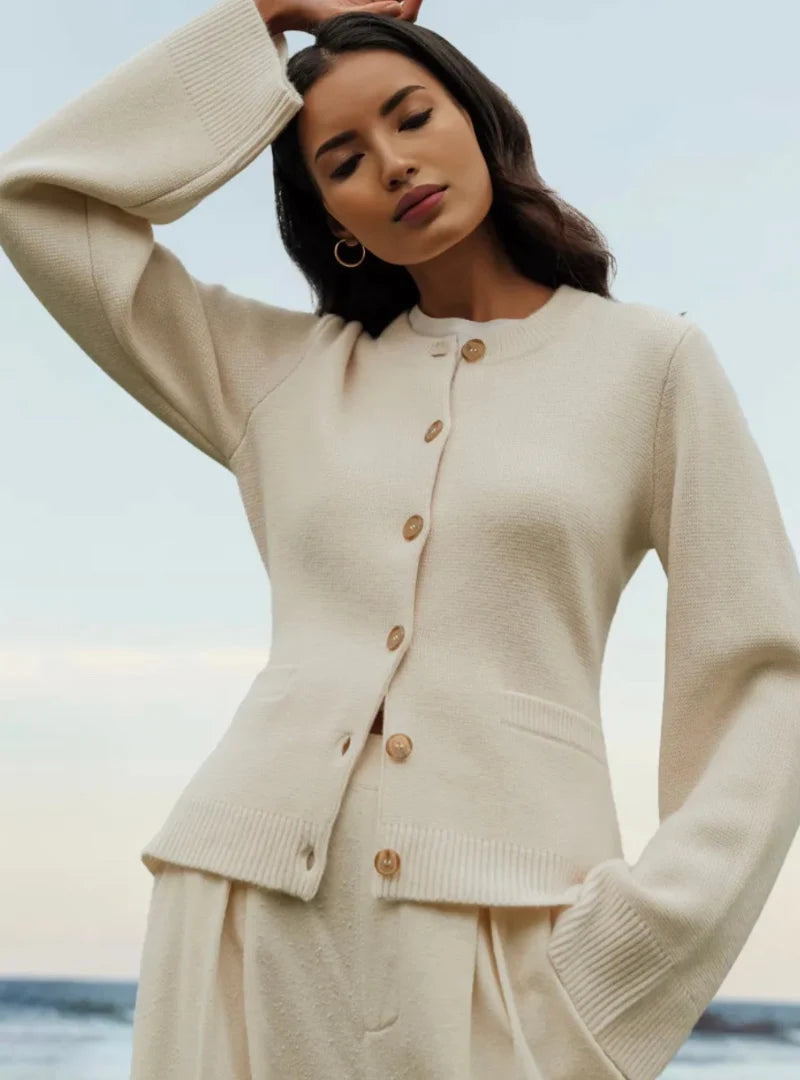 Cardigan Soft Knit Button-Front Flattering Fit