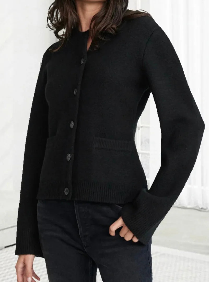 Cardigan Soft Knit Button-Front Flattering Fit