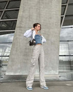 Cargo Jeans Relaxed Fit & Utility Pockets