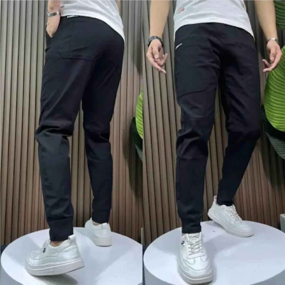 Cargo Jeans Slim Stretch Six Pockets