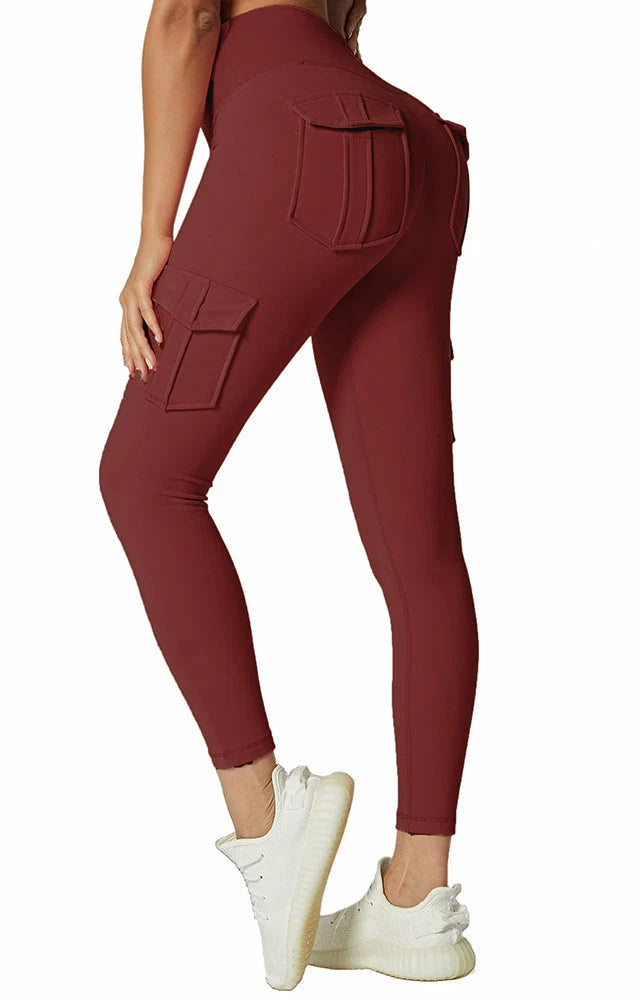 Cargo Leggings Booty-Lift Moisture-Wicking