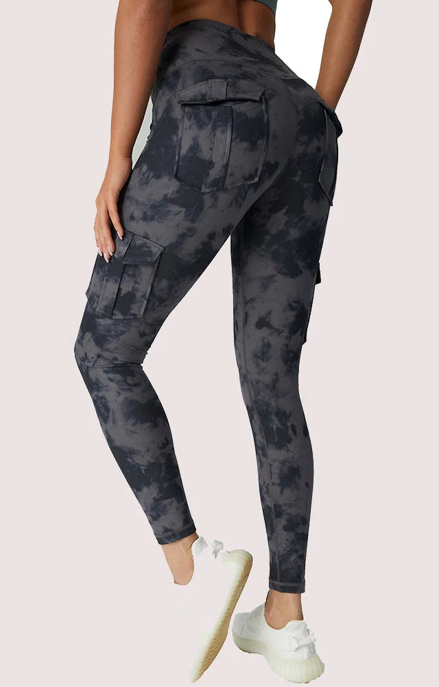 Cargo Leggings Booty-Lift Moisture-Wicking