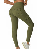 Cargo Leggings Booty-Lift Moisture-Wicking