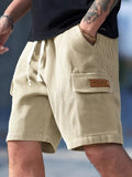 Cargo Trousers Breathable Corduroy Multiple Pockets