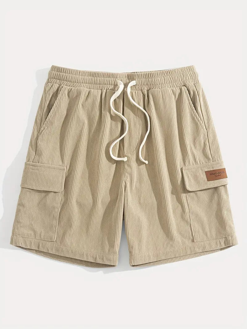 Cargo Trousers Breathable Corduroy Multiple Pockets