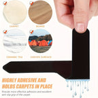Carpet Grip Pads Reusable Washable Residue-Free