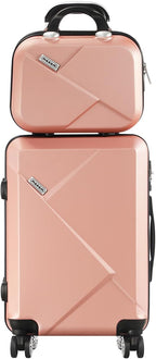 Carry-On Luggage Set Hard-Shell ABS & Built-In Lock