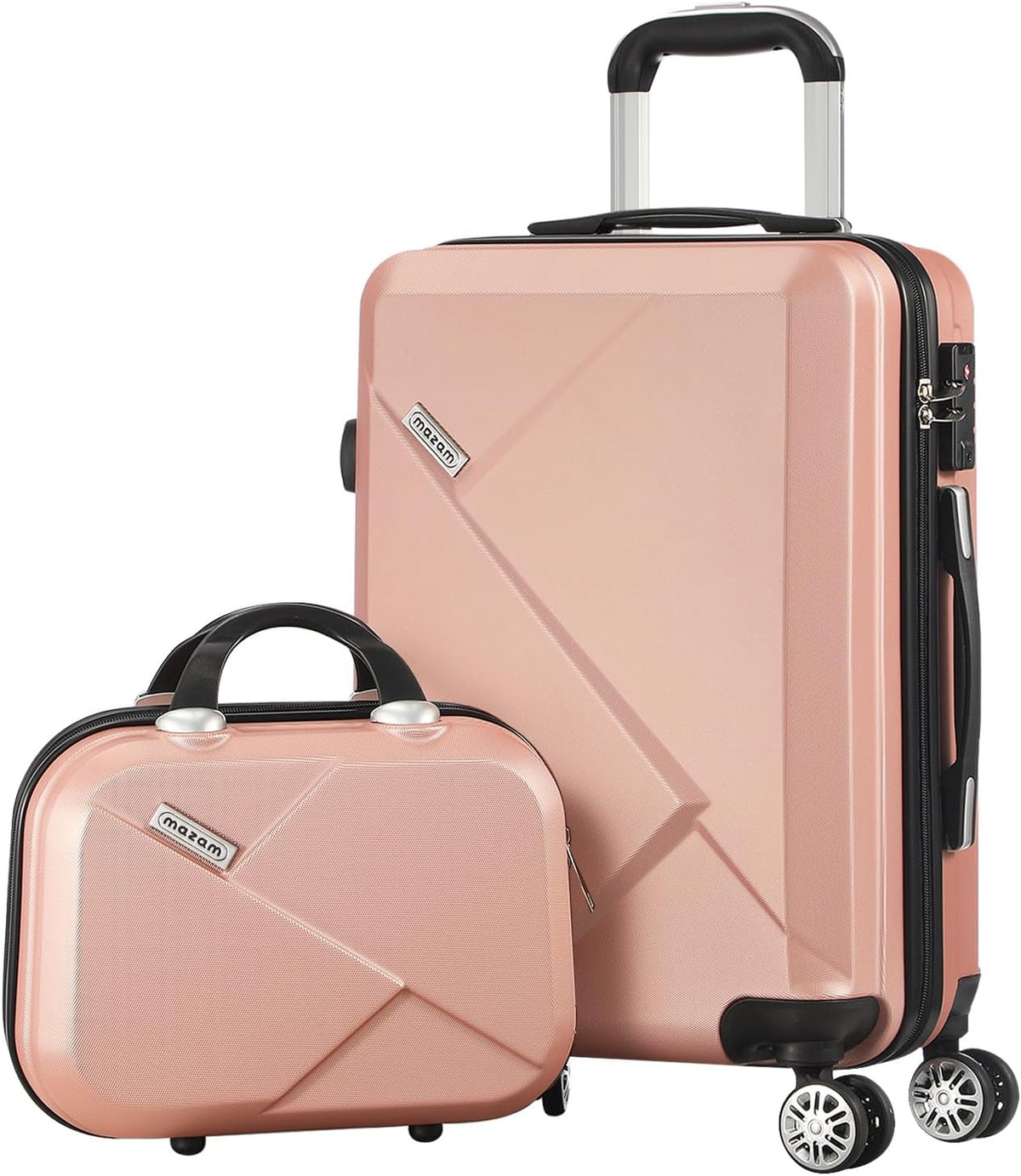 Carry-On Luggage Set Hard-Shell ABS & Built-In Lock
