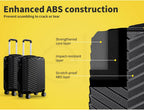 Carry-On Suitcase Hard-Shell ABS 360° Spinner Wheels