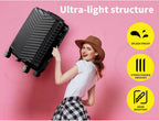 Carry-On Suitcase Hard-Shell ABS 360° Spinner Wheels