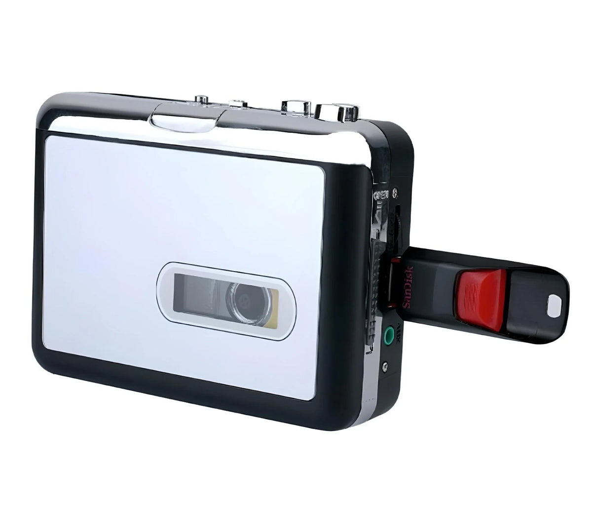 Cassette To MP3 Converter USB Recording Auto-Reverse Smart Split