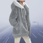 Casual Fleece Vest Hooded Spandex-Cashmere Blend