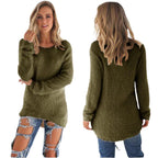 Casual Sweater Lightweight O-Neck Soft Knit